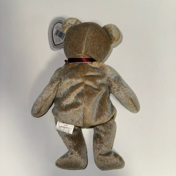 Ty Beanie Baby 1999 Signature Bear Plush Toy Gold Mint Canadian Tush Tag NWT NEW - Picture 12 of 16